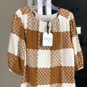 ace and jig goldie blouse in clove
